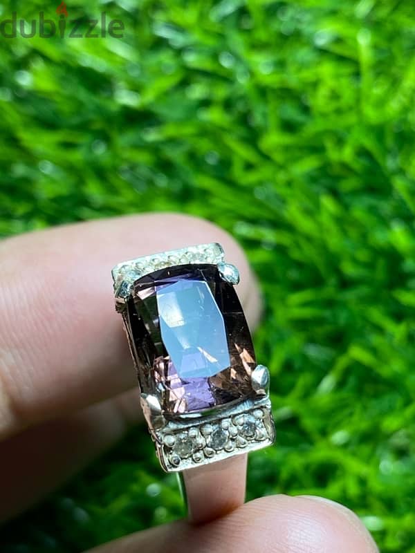 Natural Tourmaline 7.5 cts بیروج Italian ring 6