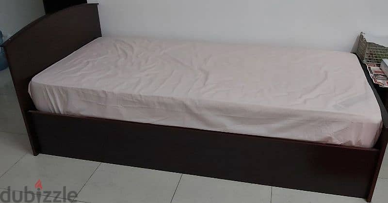 Single Bed with mattress. 1