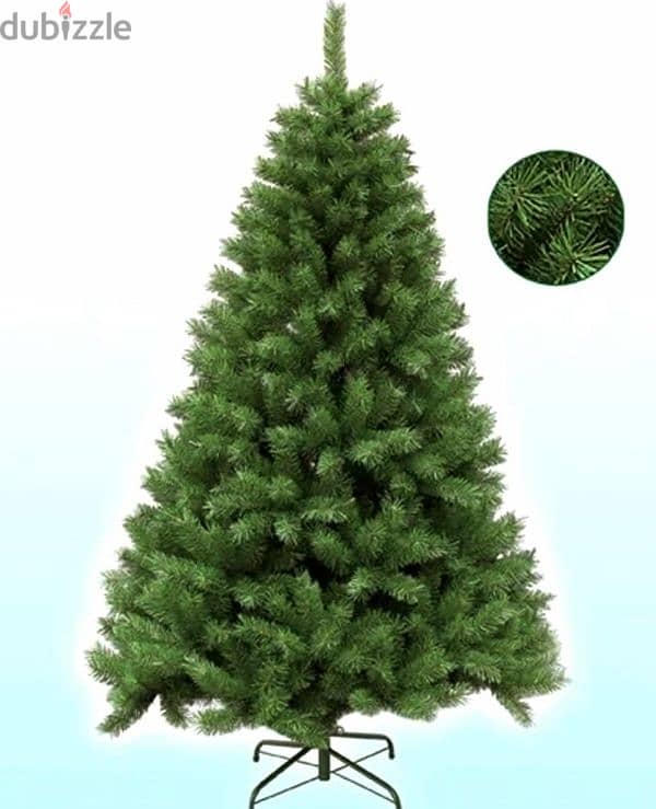 Christmas tree with all decorations 0