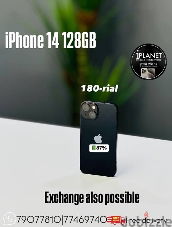 iphone 14 128GB battery 87% best phone good price 0