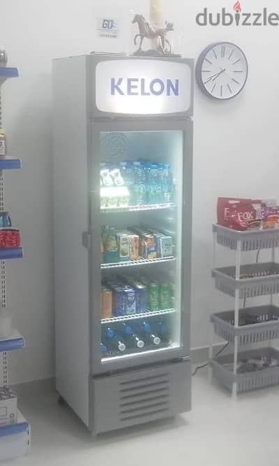 300 litres used Kelon Glass Door refrigerator for urgent sale.