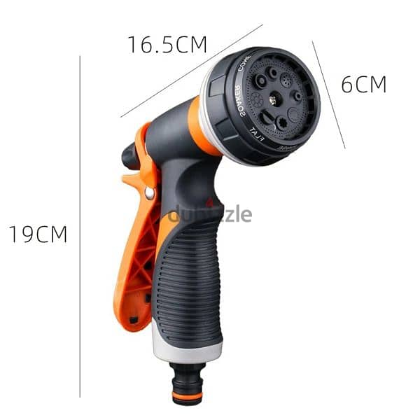 Title: 8 Pattern Car Washing Gun, Hose Nozzle for use in Household 3