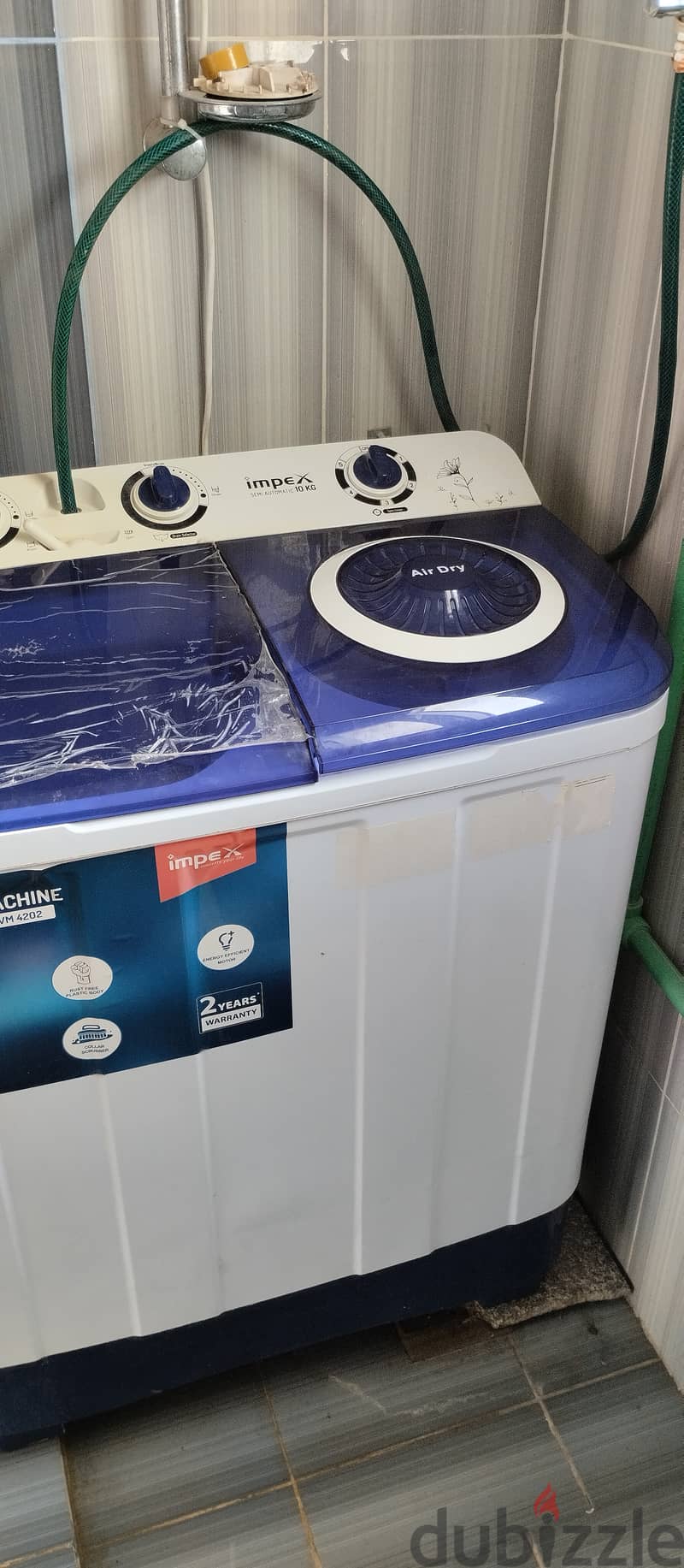 Impex 10 kg manual washing machine available, rarely used 0