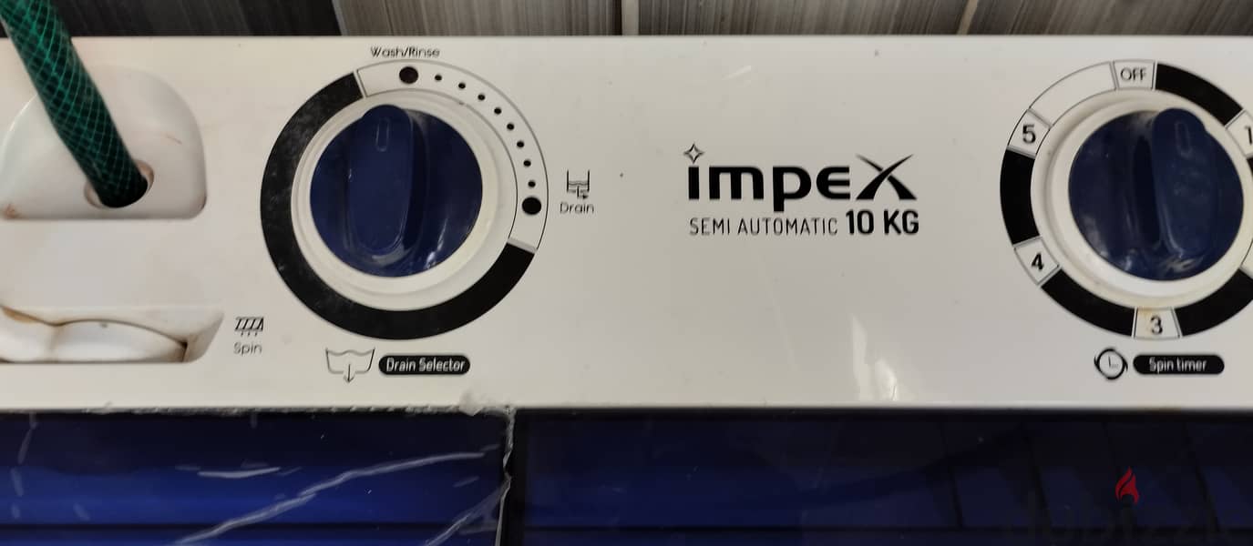 Impex 10 kg manual washing machine available, rarely used 4