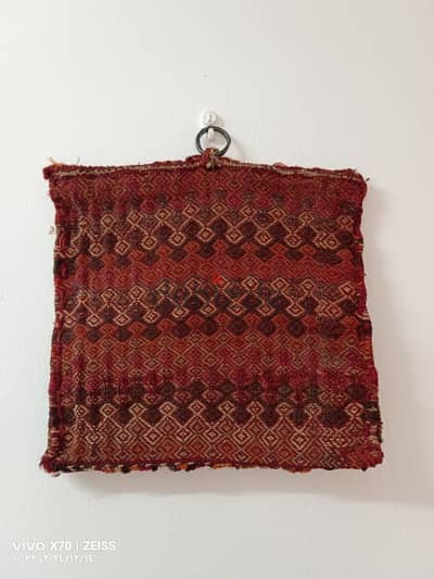 Antique Hand Knotted Persian Wool Bag More than 100 years old