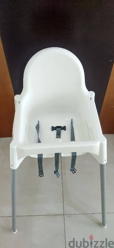 IKEA ANTILOP Highchair with tray, whitecolour 2