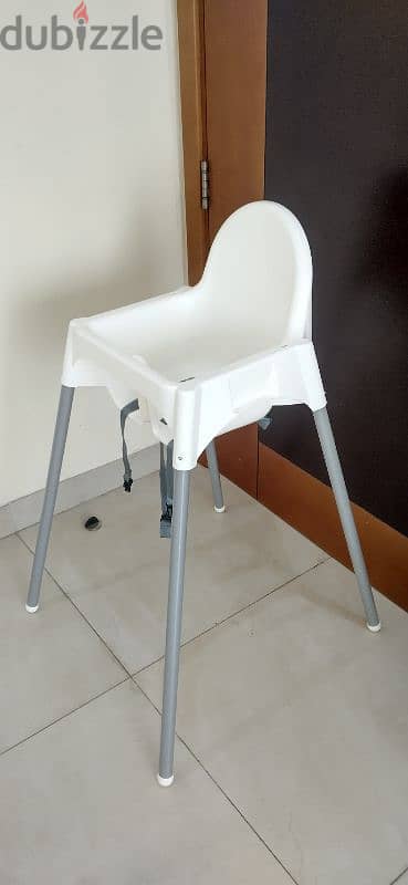 IKEA ANTILOP Highchair with tray, whitecolour 3