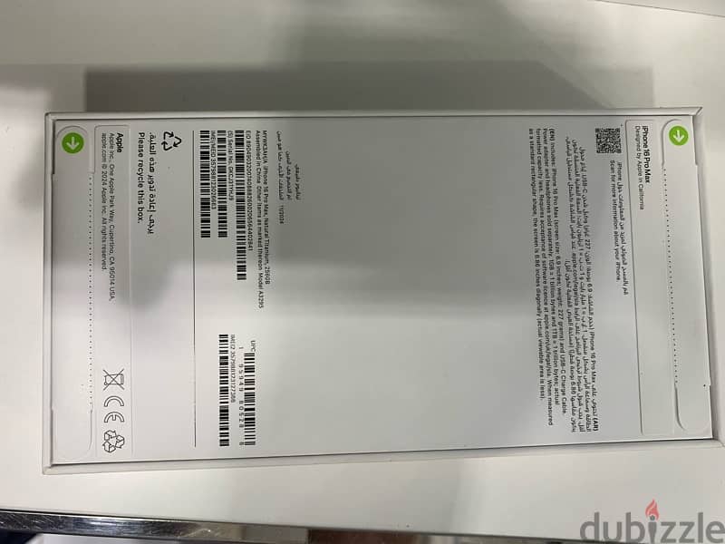 iPhone 16 pro Max brand-new natural titanium 0