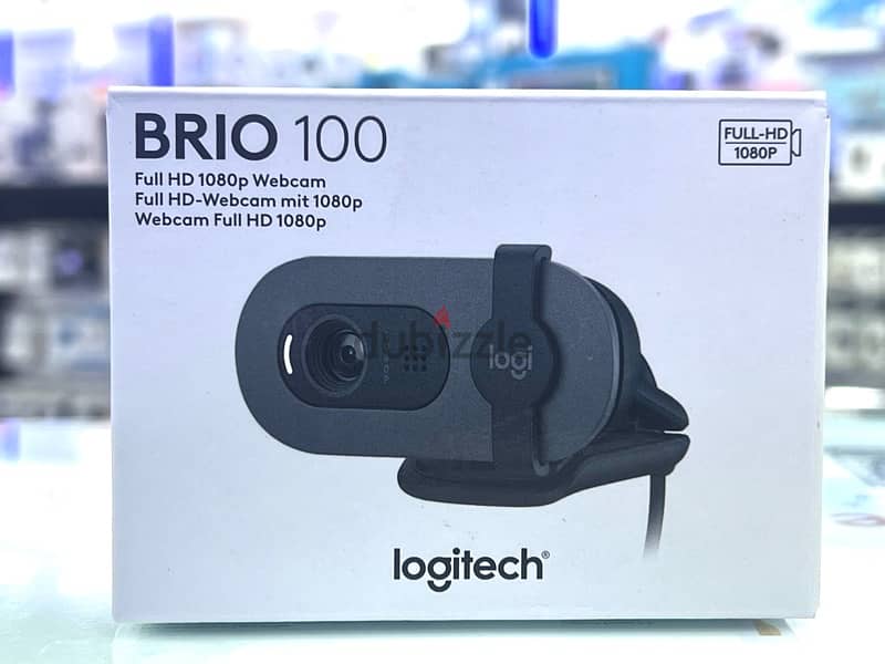 Logitech Brio 100 1080p Full HD Webcam (Graphite) 0