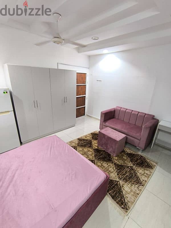 Studio bedroom with private bathroom and kitchen furnished 1