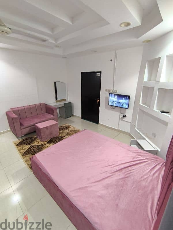 Studio bedroom with private bathroom and kitchen furnished 2