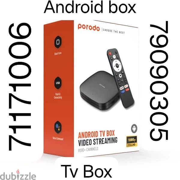 Android tv box  1 Year warranty 2