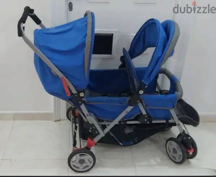 Foldable Double Twin Baby Stroller and Kids Rocking Chair 3