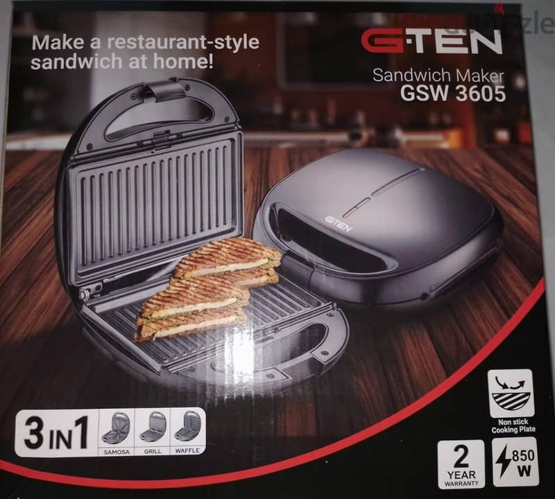 Sandwich maker G-Ten (3in1)             سخان الساندويش الكهربائي 0