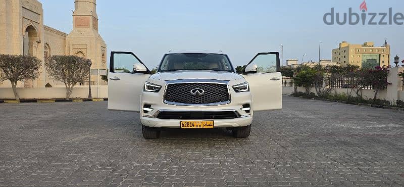 إنفينيتي QX80 خليجي بدون حوادث ولاصبغ  سيرفس وكاله أعلى مواصفات جديدة 0