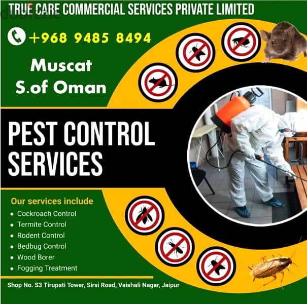 Muscat general pest control service, +968 96439513 1