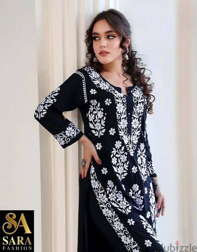 Latest Hand Made Designs Chikankari Kurtis and Palazzo