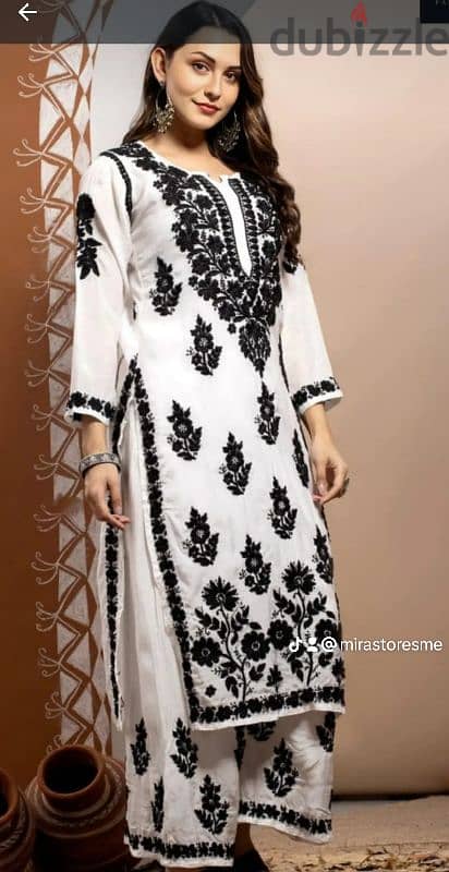 Latest Hand Made Designs Chikankari Kurtis and Palazzo 4