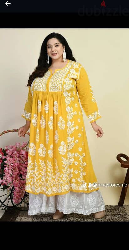 Latest Hand Made Designs Chikankari Kurtis and Palazzo 14