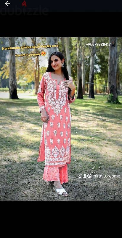 Latest Hand Made Designs Chikankari Kurtis and Palazzo 19