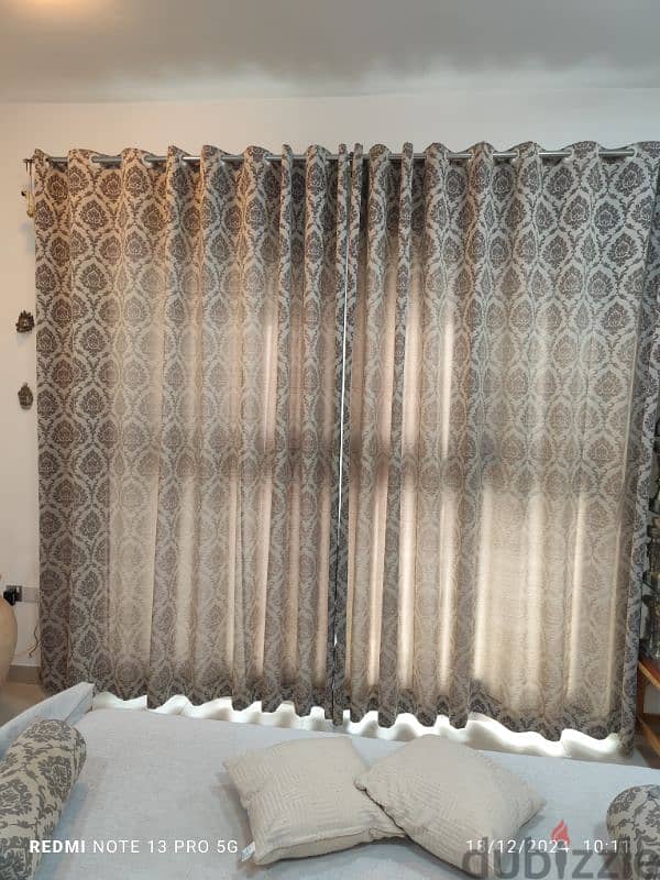 curtains, sheer curtains and rods 1