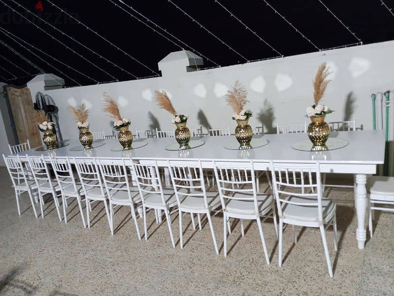 wedding chairs, wedding tables , stage decorations 3