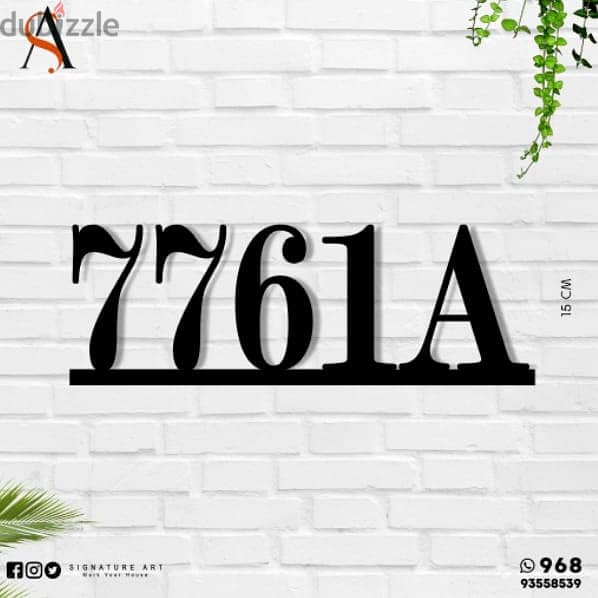 get custom new house number in 3D 0