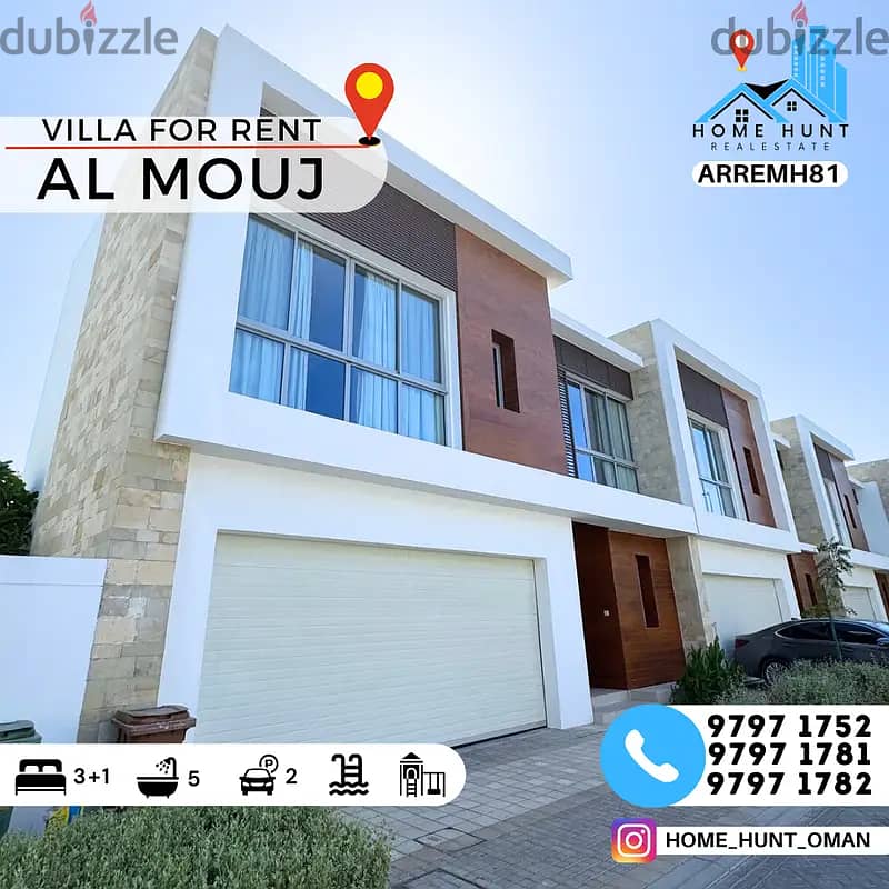 AL MOUJ | FULLY FURNISHED 3+1BR REEHAN GARDENS VILLA FOR RENT 0