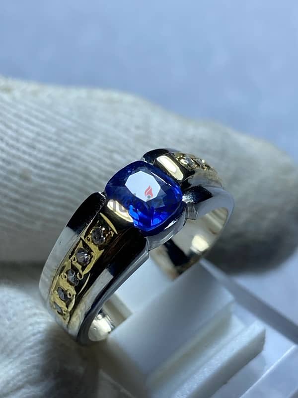 Natural Ceylon Sapphire 1.34 Cts نیلم 2