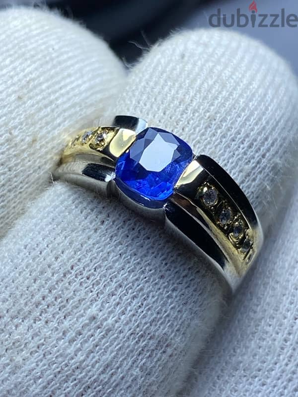 Natural Ceylon Sapphire 1.34 Cts نیلم 3