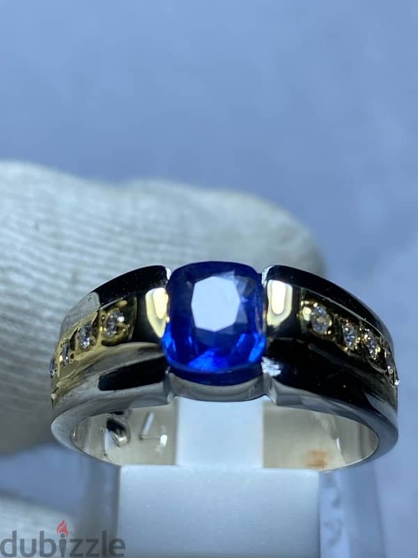 Natural Ceylon Sapphire 1.34 Cts نیلم 4