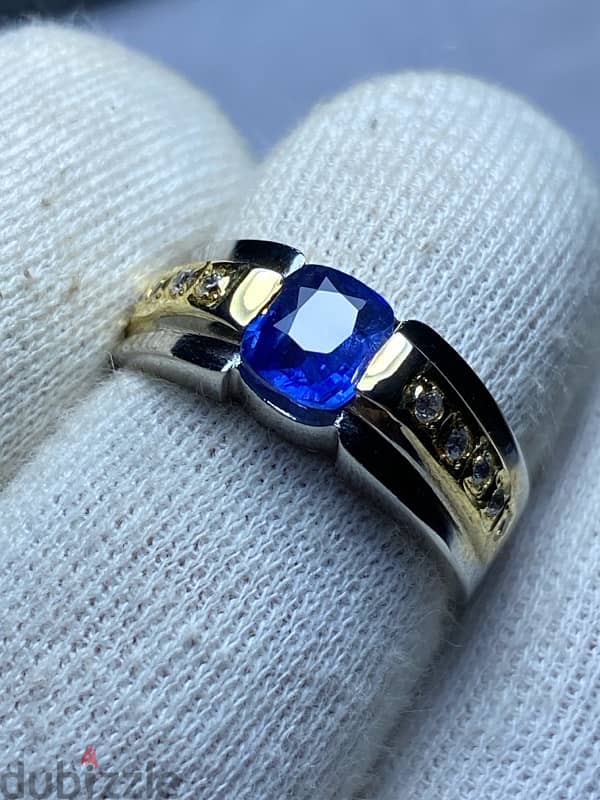 Natural Ceylon Sapphire 1.34 Cts نیلم 5