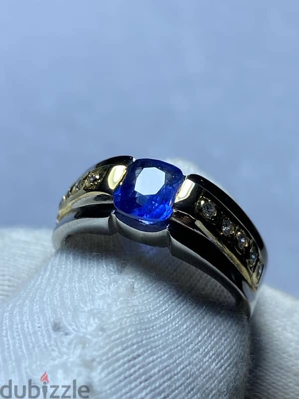 Natural Ceylon Sapphire 1.34 Cts نیلم 8