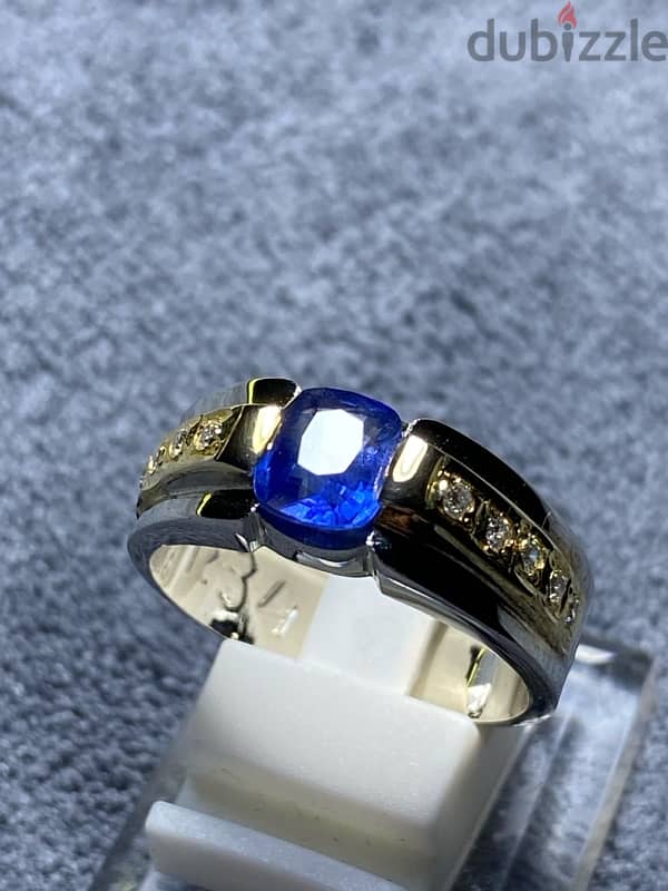 Natural Ceylon Sapphire 1.34 Cts نیلم 9