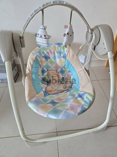 portable electric baby swing with music