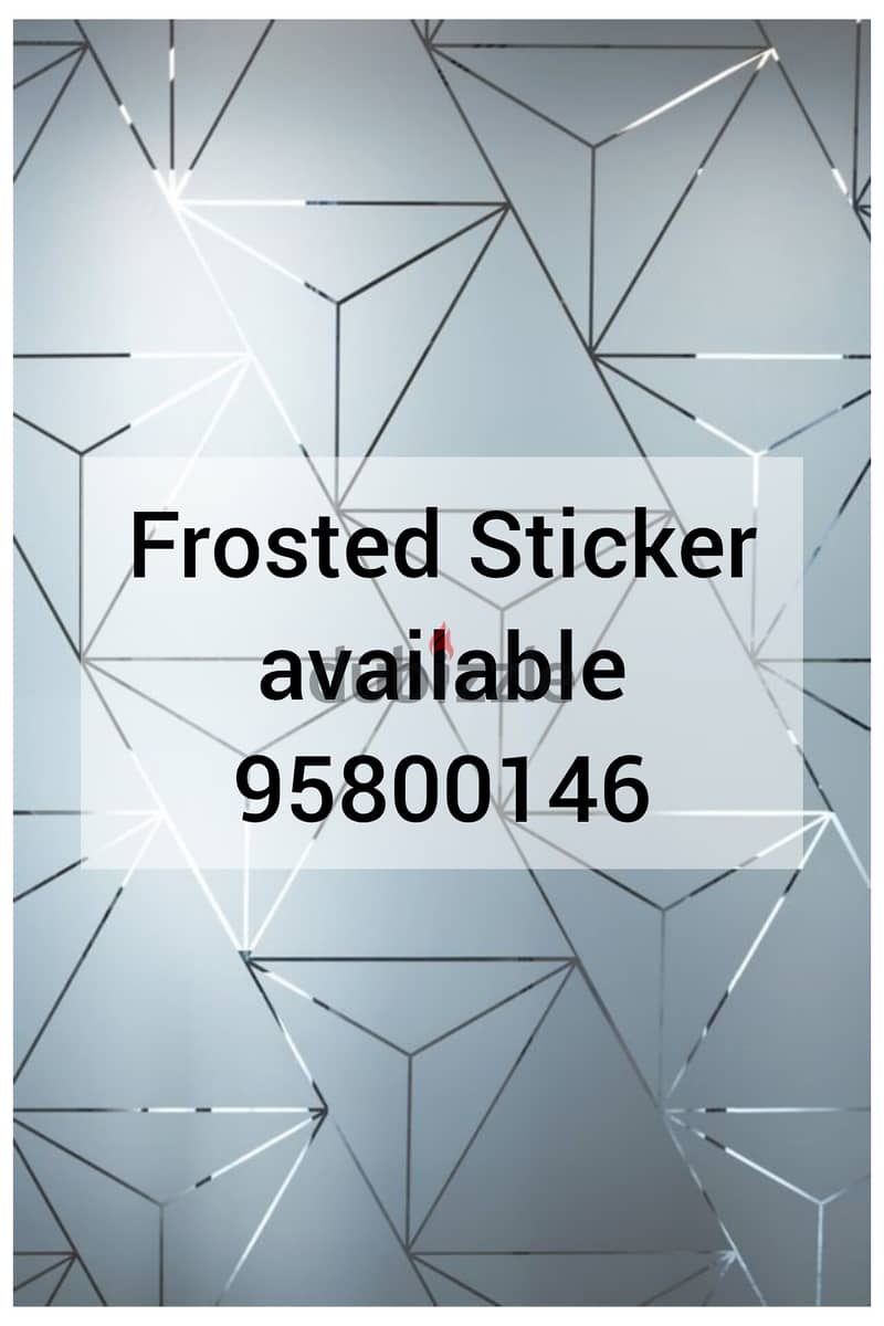 Frosted Sticker available,One Way vision, Black Tinted UV protected 0