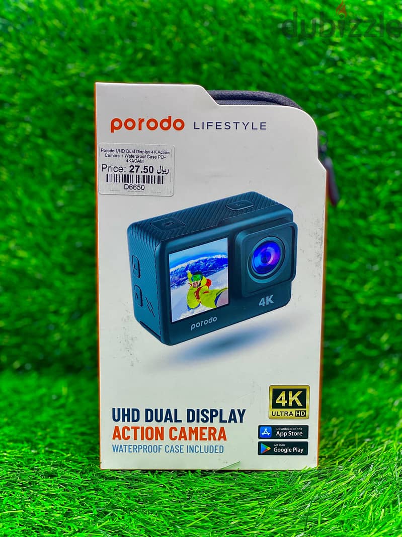 4K ULTRA HD PORODO LIFESTYLE DUAL DISPLAY ACTION CAMERA 4K@30fps 3