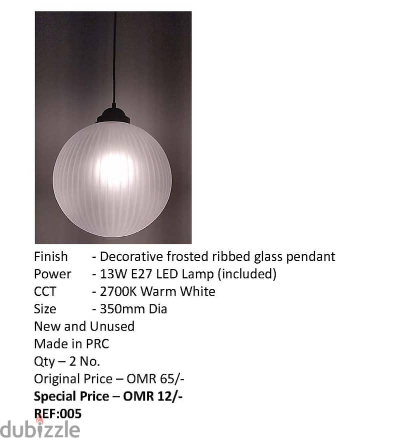 Brand new High Quality Glass Pendant Lights 4