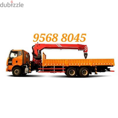 نقل شاحنة هياب کرین مع رافعة ونش للإيجار Hiab Truck With Crane 4 Rent