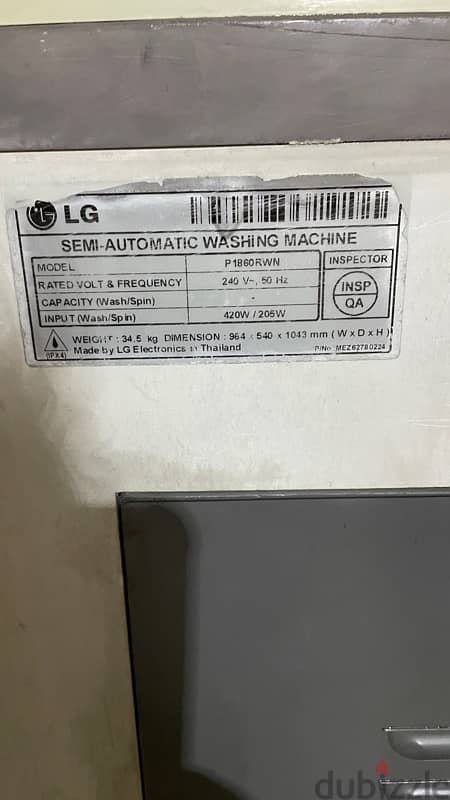 Washing Machine LG 16Kg 5