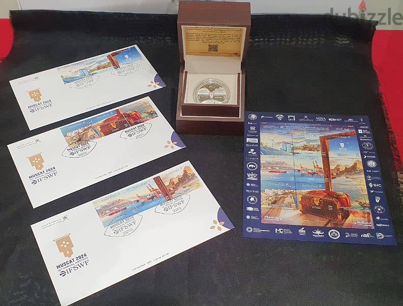 Omani Silver Coin 2024 IFSWF With Stamp & 1st Day Cover 3