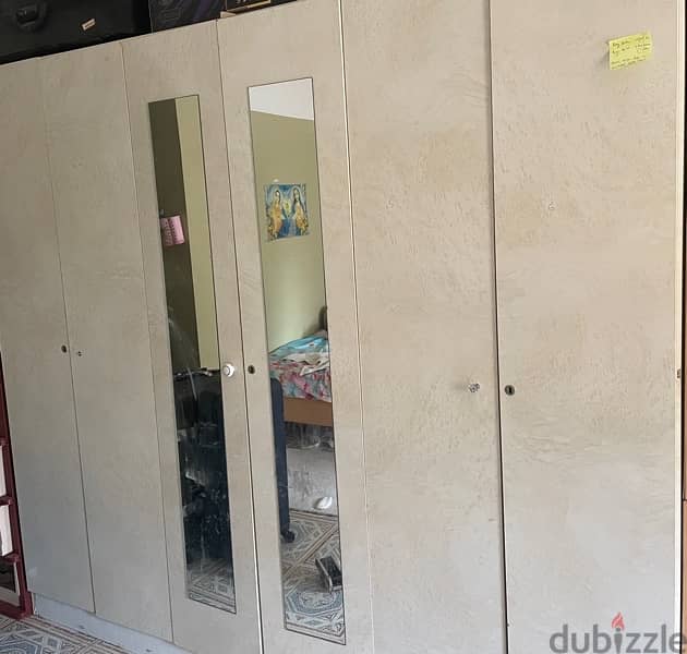 6 door wardrobe,2 door wardrobe, 1 steel Godrej almirah 2