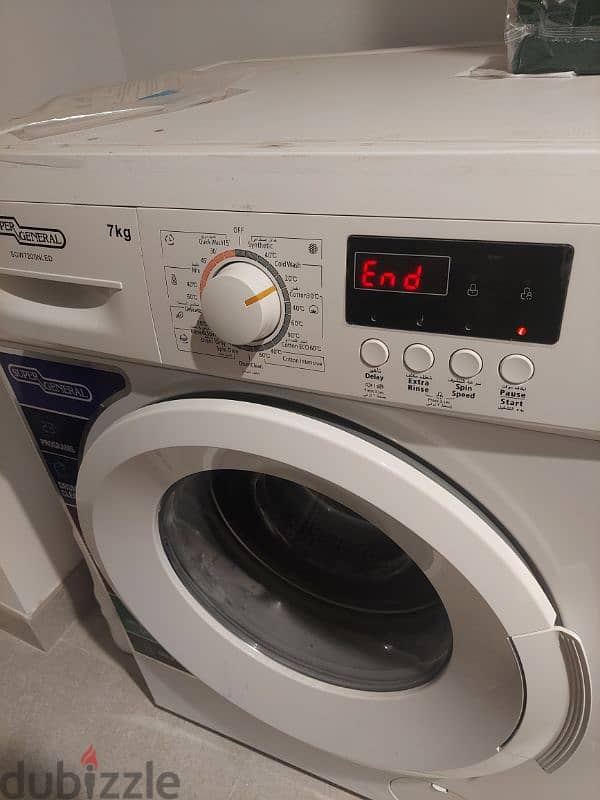 Automatic Washing Machine 7kg Super General used for 6 months only 0