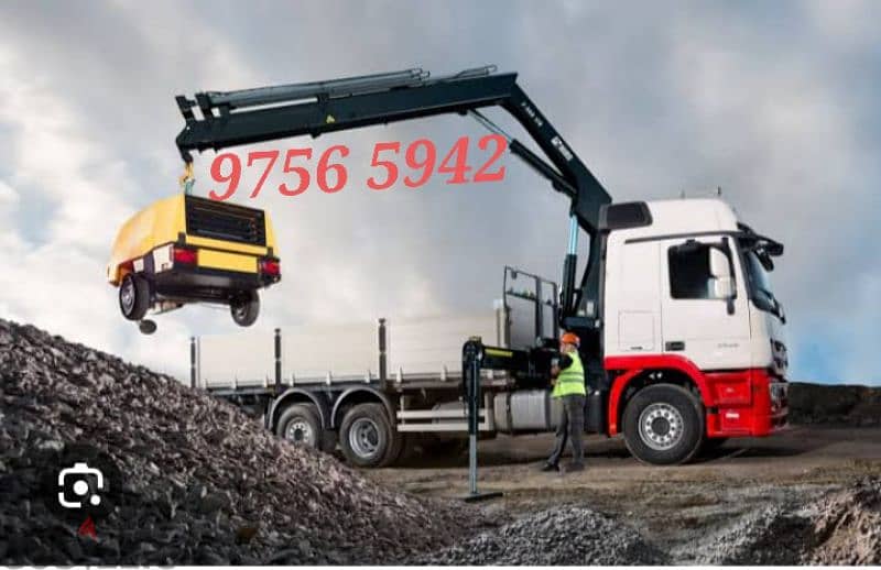 شاحنة هياب کرین مع رافعة ونشإيجار Hiab Truck With Crane Winch for Rent 0