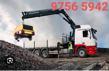 شاحنة هياب کرین مع رافعة  للإيجار Hiab Truck With Crane Winch for Rent