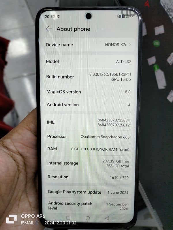 HONOR X7C 256GB 8+8RAM 11MONTH HAVE WARRANTY AVAILABLE 1