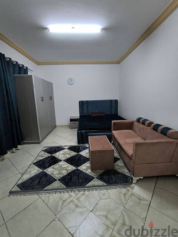 Studio room, bathroom and kitchen furnished in North Ghubrah 1