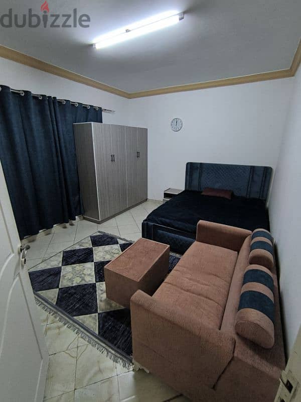 Studio room, bathroom and kitchen furnished in North Ghubrah 6