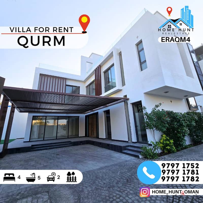 AL QURUM | MODERN 4BR COMPOUND VILLA FOR RENT 0