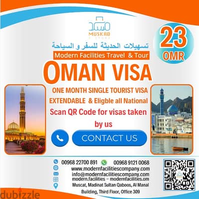 Oman Tourist One Month Visa